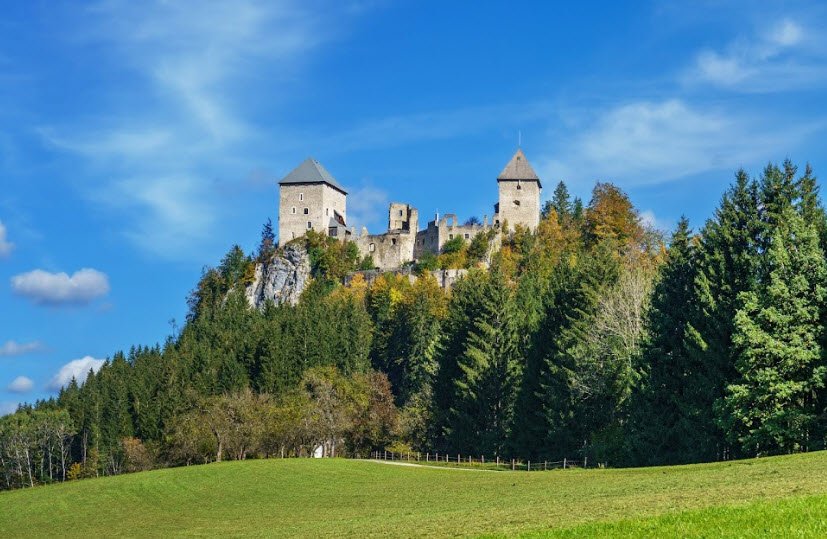 Burgruine Gallenstein, Sankt Gallen, Styria, Austria, Austria